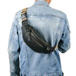 modèle sac banane noir