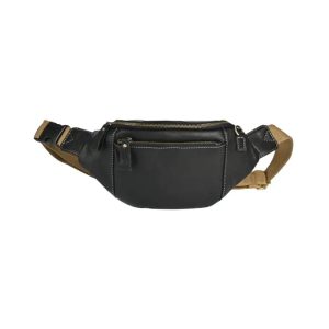 sac banane noir luxe