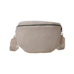 sac banane bandoulière daim blanc