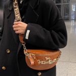 accessoire mode sac banane camel