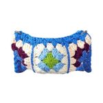 sac banane bleu crochet femme