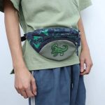 sac dinosaure bleu ludique