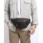 grande capacité sac banane marron