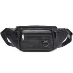 style urbain avec sac banane en cuir