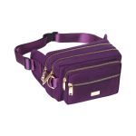 sac banane violet en tissu