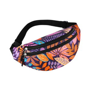 sac banane fleuri pour femme violet