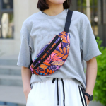 sac fleuri violet femme